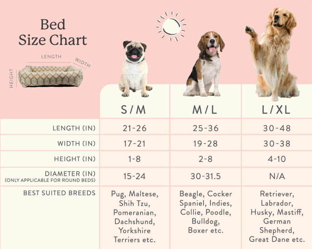 Ultra Soft Grey Bolster Pet Bed for Small & Medium Dogs & Cats, Cozy Cuddler, Polyfibre Filling |100% Cotton | Breathable & Durable| Removable & Washable Cover| All-Season Comfort (22x28x7.5 Inch)