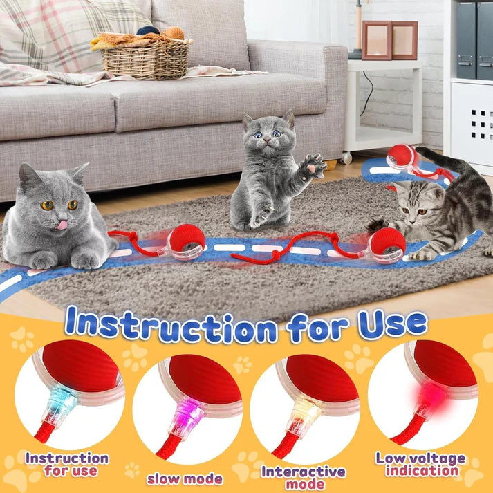 Interactive Rolling Dog Ball, New Electric Cat Toy, 360° Smart Automatic Rolling Pet Ball